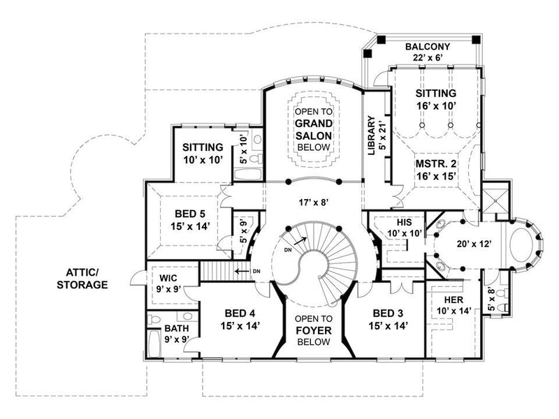 Second Level floor plan